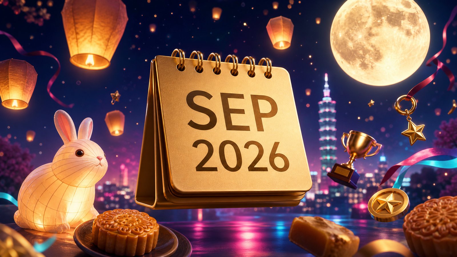 TikTok LIVE 2026 年 9 月台灣活動月曆主視覺